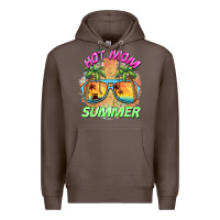 Coffee hot mom summer Premium Hoodie - BarkalooDesign
