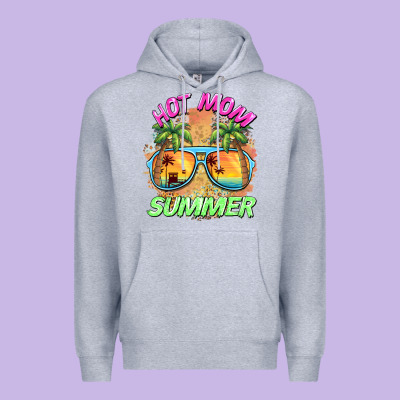 Hot Mom Summer Premium Hoodie Designed By Barkaloodesign