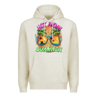 Oatmeal Heather hot mom summer Premium Hoodie - BarkalooDesign