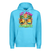 Ocean Blue hot mom summer Premium Hoodie - BarkalooDesign