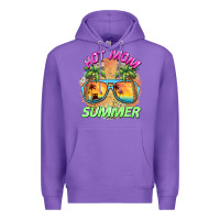 Purple hot mom summer Premium Hoodie - BarkalooDesign