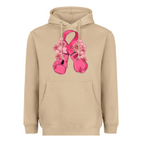 Mushroom breast cancer with boxing gloves Heavyweight Hoodie - MaliasSmallBusiness