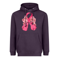Plum breast cancer with boxing gloves Heavyweight Hoodie - MaliasSmallBusiness