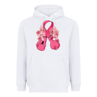 White breast cancer with boxing gloves Heavyweight Hoodie - MaliasSmallBusiness