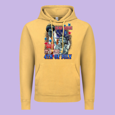 Dead Inside But It's The 4th Of July Vintage Hoodie Designed By Cowgirlartshop