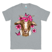 Heather Grey pink floral bandana goat Classic Tee - Jasminsmagicworld