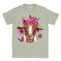 Matcha pink floral bandana goat Classic Tee - Jasminsmagicworld