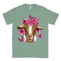 Sage pink floral bandana goat Classic Tee - Jasminsmagicworld