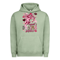 Pigment Oil Green Cupid's dating service Valentine's Day Urban Hoodie - HowdyJamesFarm