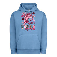 Pigment Pebble Blue Cupid's dating service Valentine's Day Urban Hoodie - HowdyJamesFarm