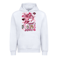 White Cupid's dating service Valentine's Day Urban Hoodie - HowdyJamesFarm