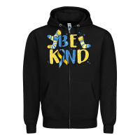 Black be kind Zipper Hoodie - MaliasSmallBusiness