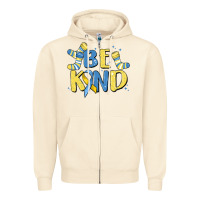Sandshell be kind Zipper Hoodie - MaliasSmallBusiness