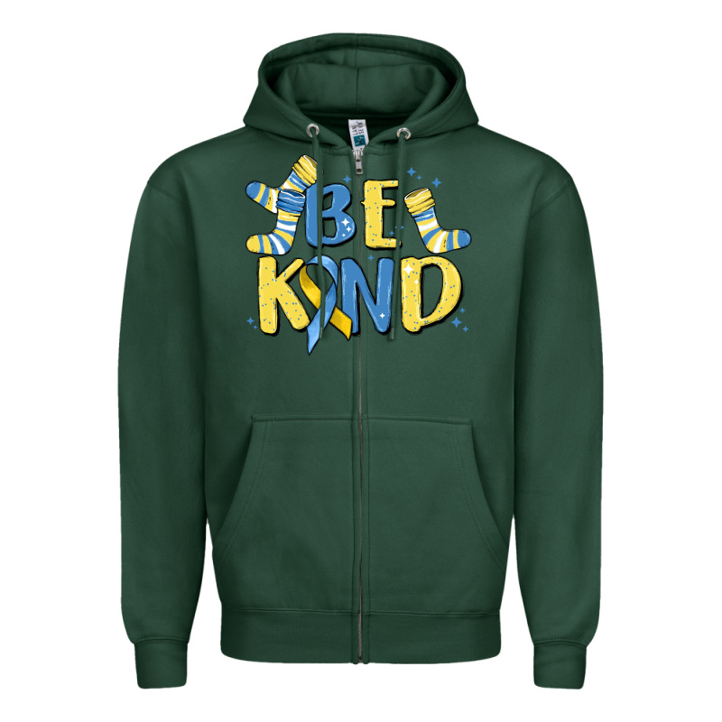 Be Kind Zipper Hoodie by MaliasSmallBusiness | Teevron