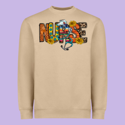 Nurse Western Heavyweight Sweatshirt Designed By Racoondesign