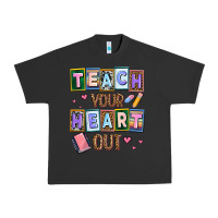 Pigment Black teach your heart out Urban Heavy Tee - AdoDesignShop