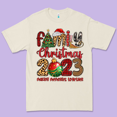 Premium Tee family christmas 2023 making memories together