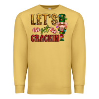 Antique Gold Let's get crackin Christmas Premium Sweatshirt - NancyCooperArtShop