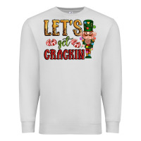 Dove Grey Let's get crackin Christmas Premium Sweatshirt - NancyCooperArtShop