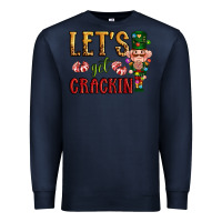 Navy Let's get crackin Christmas Premium Sweatshirt - NancyCooperArtShop