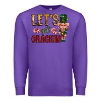 Purple Let's get crackin Christmas Premium Sweatshirt - NancyCooperArtShop