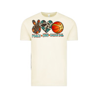 Vintage Arctic peace love basketball Vintage Tee - CowhideDigitalArt