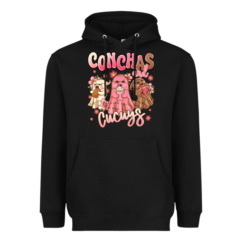 Conchas And Cucuys Mexican Desert Ghosts Heavyweight Hoodie by MaliasSmallBusiness | Teevron