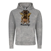 Cloud Rock afro messy bun mom life Vintage Hoodie - HRA Design Shop