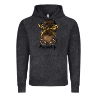 Vintage Black afro messy bun mom life Vintage Hoodie - HRA Design Shop