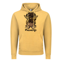 Vintage Mustard afro messy bun mom life Vintage Hoodie - HRA Design Shop