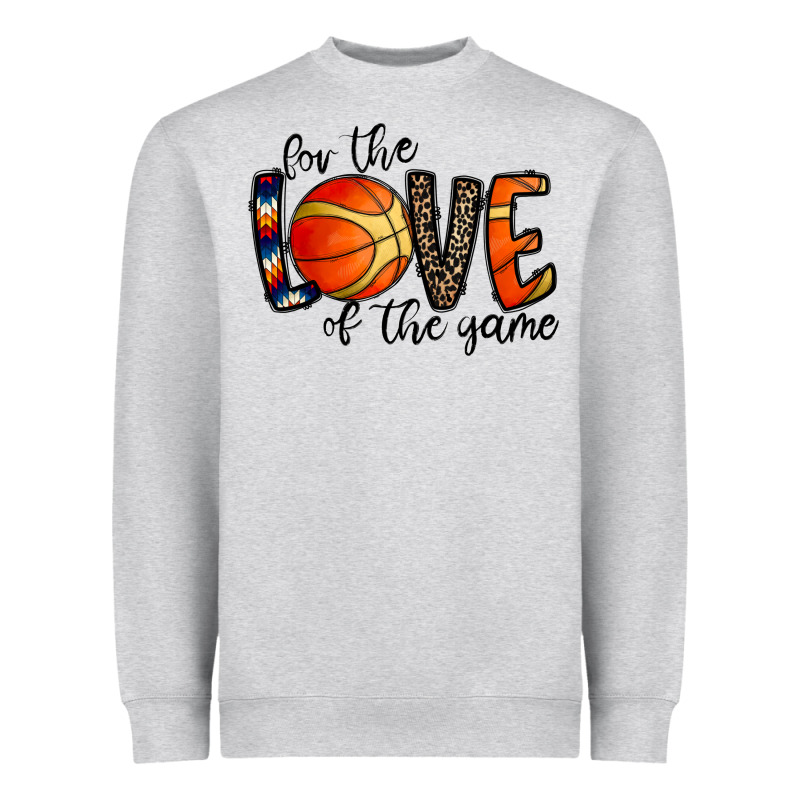 For The Love Of The Game Basketball Heavyweight Sweatshirt by CowhideDigitalArt | Teevron