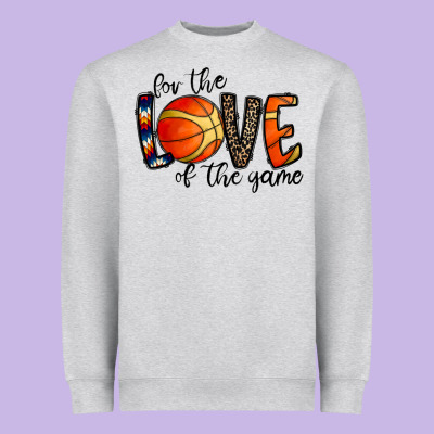 For The Love Of The Game Basketball Heavyweight Sweatshirt Designed By Cowhidedigitalart