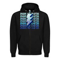 Black mom of both boys Zipper Hoodie - MaliasSmallBusiness