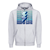 Heather Grey mom of both boys Zipper Hoodie - MaliasSmallBusiness