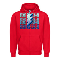 Mom Of Both Boys Zipper Hoodie | Teevron
