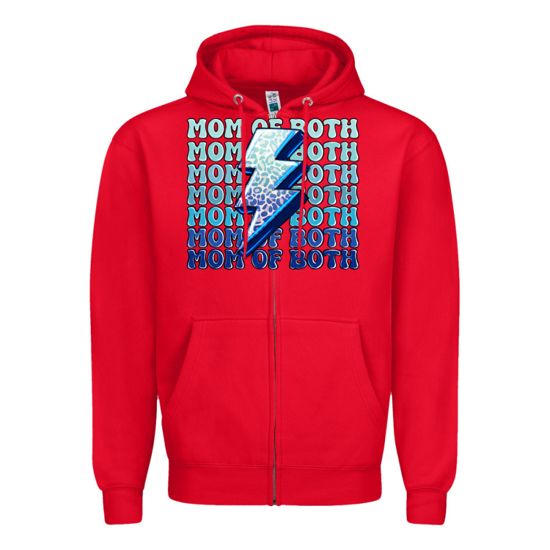 Mom Of Both Boys Zipper Hoodie by MaliasSmallBusiness | Teevron