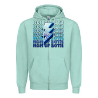 Seafoam mom of both boys Zipper Hoodie - MaliasSmallBusiness