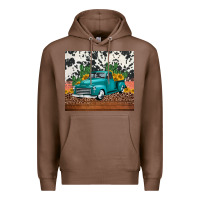 Chestnut western farm truck cactus and sunflowers Premium Hoodie - Jasminsmagicworld