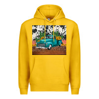 Lemon western farm truck cactus and sunflowers Premium Hoodie - Jasminsmagicworld
