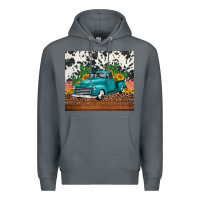 Rock western farm truck cactus and sunflowers Premium Hoodie - Jasminsmagicworld