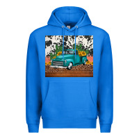 True Royal western farm truck cactus and sunflowers Premium Hoodie - Jasminsmagicworld