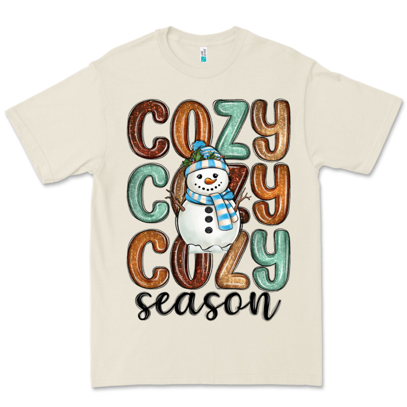 Cozy Season Snowman Premium Tee by MaliasSmallBusiness | Teevron