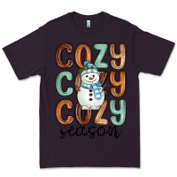 Plum cozy season snowman Premium Tee - MaliasSmallBusiness