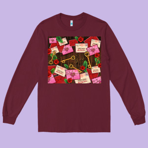 Love Letters Tumbler Long Sleeve Tee Designed By Adodesignshop