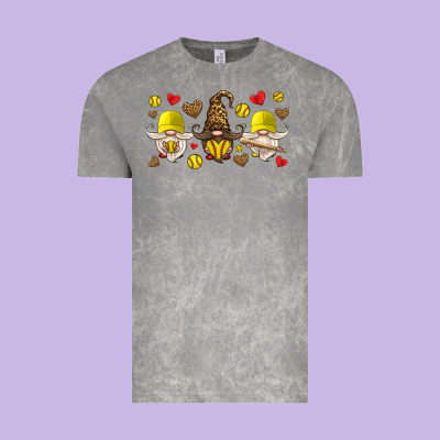 Softball Gnome Vintage Tee Designed By Hra Design Shop