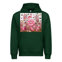Forest Green cafecito y chisme with leopard tumbler tbs Urban Hoodie - TumblerDesignByShophia