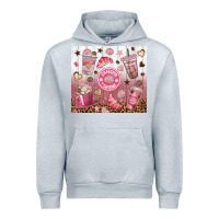 Heather Grey cafecito y chisme with leopard tumbler tbs Urban Hoodie - TumblerDesignByShophia