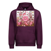 Mauve Wine cafecito y chisme with leopard tumbler tbs Urban Hoodie - TumblerDesignByShophia