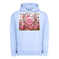 Pigment Grape Ice cafecito y chisme with leopard tumbler tbs Urban Hoodie - TumblerDesignByShophia