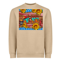 Mushroom american flag firefighter wife Heavyweight Sweatshirt - HRA Design Shop